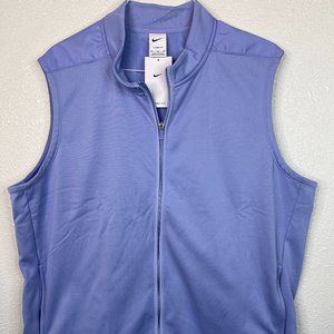 NWT MEN'S NIKE THERMA-FIT VICTORY 1/2 ZIP VEST DQ4573-569 LAVENDER SZ XXL Golf